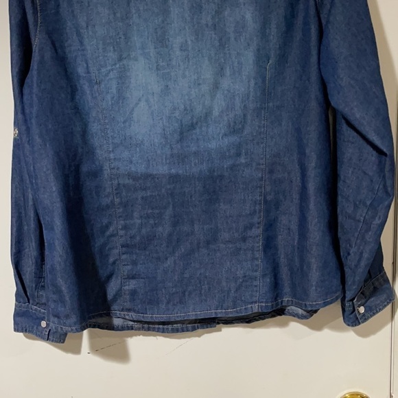 New Look Long Sleeves Button Up Blouse 100%Cotton Size L Like New - Picture 7 of 9